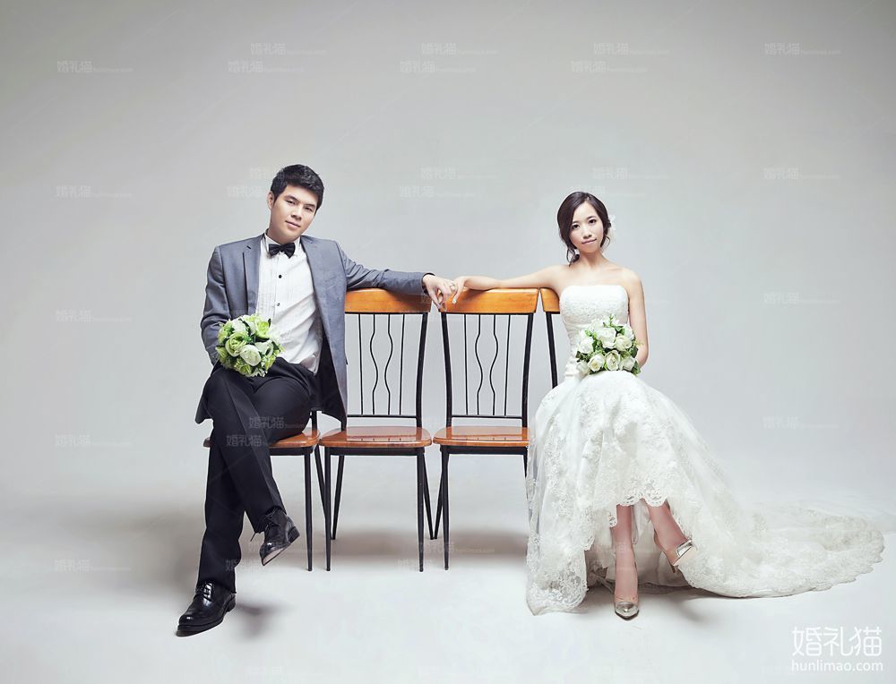 韩式婚纱照图片|纯色背景结婚照,[韩式, 纯色背景],上海婚纱照,婚纱照图片